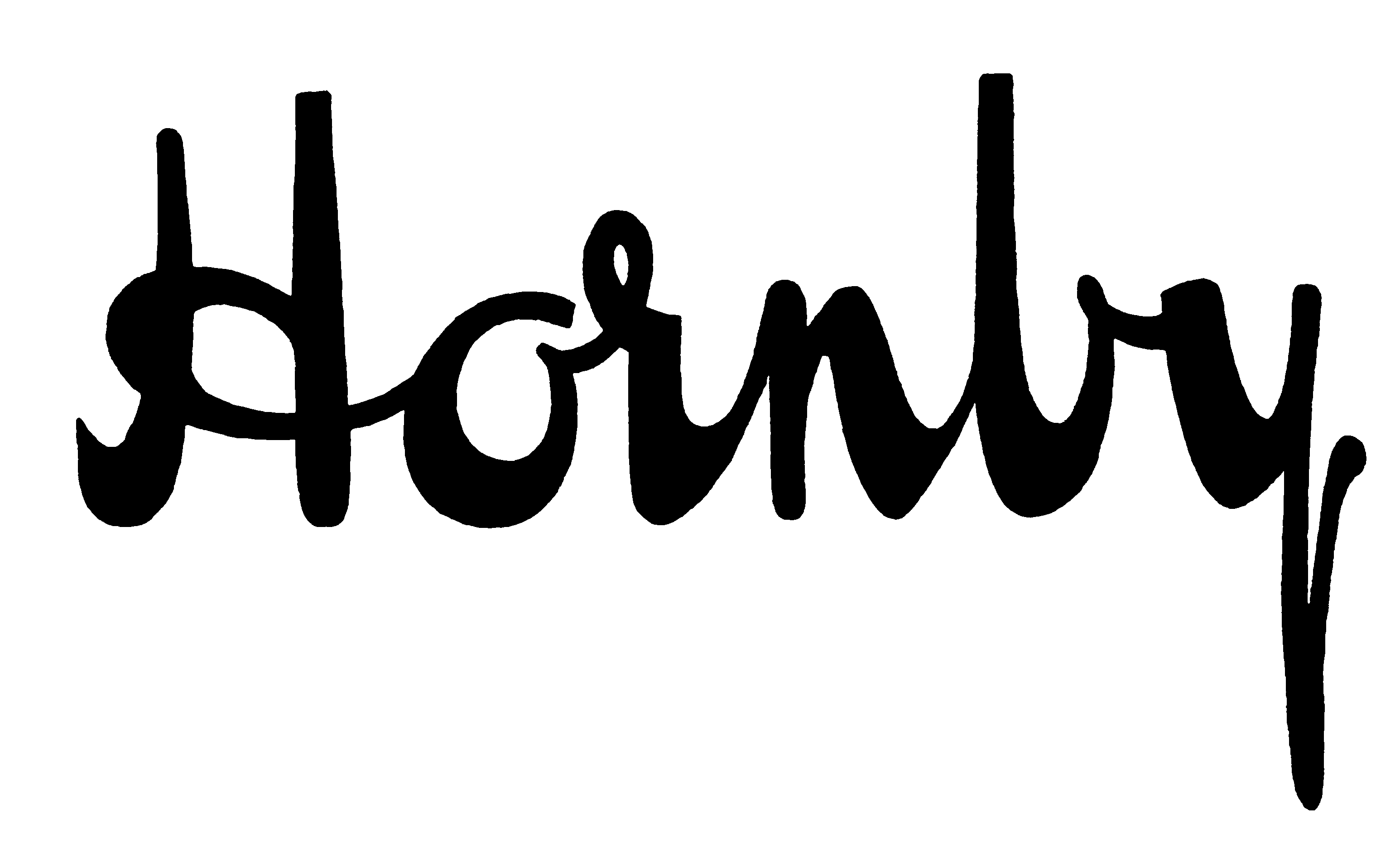 Hornby Series typeface page